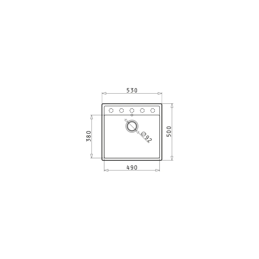 Pyramis 70007801 - Zlewozmywak kuchenny CAMEA 50x53 cm granit/beżowy