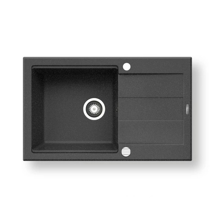 Pyramis 70083701 - Zlew kuchenny SPARTA PLUS LUX 78x48 cm granit/czarny