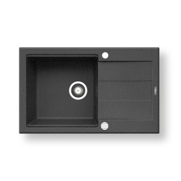 Pyramis 70083701 - Zlewozmywak kuchenny SPARTA PLUS LUX 78x48 cm granitowy/czarny