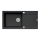 Pyramis 70089601 - Zlew kuchenny MIDO 100x50 cm granit/czarny