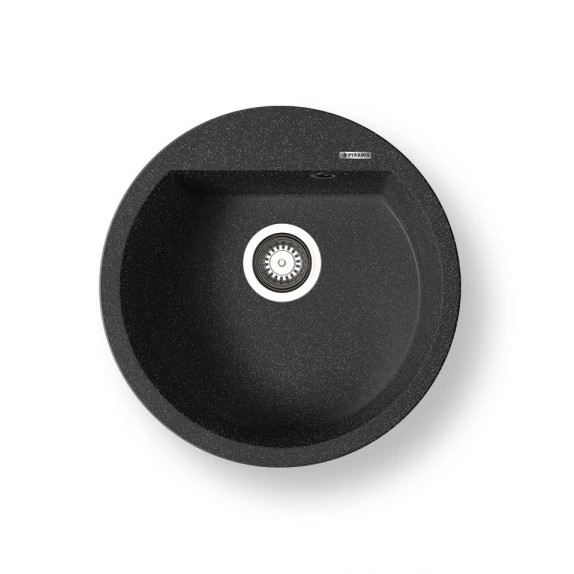 Pyramis 70106911 - Zlewozmywak kuchenny ALAZIA szer. 51 cm granit/czarny