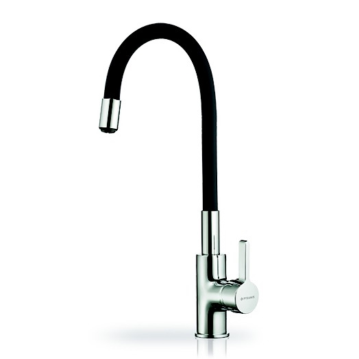 Pyramis 90919638 - Bateria kuchenna z elastyczną wylewką FLESSI czarna