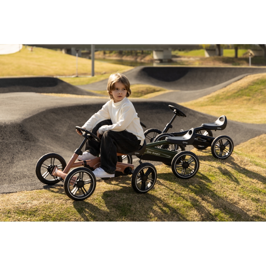 QPlay - Dziecięcy quad GO KART zielony