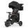 QPlay - Dziecięcy trójkołowy rowerek 5 w 1 NOVA DELUXE czarny