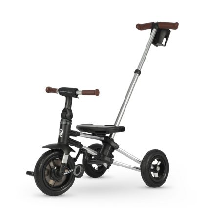 QPlay - Dziecięcy trójkołowy rowerek 5 w 1 NOVA DELUXE czarny