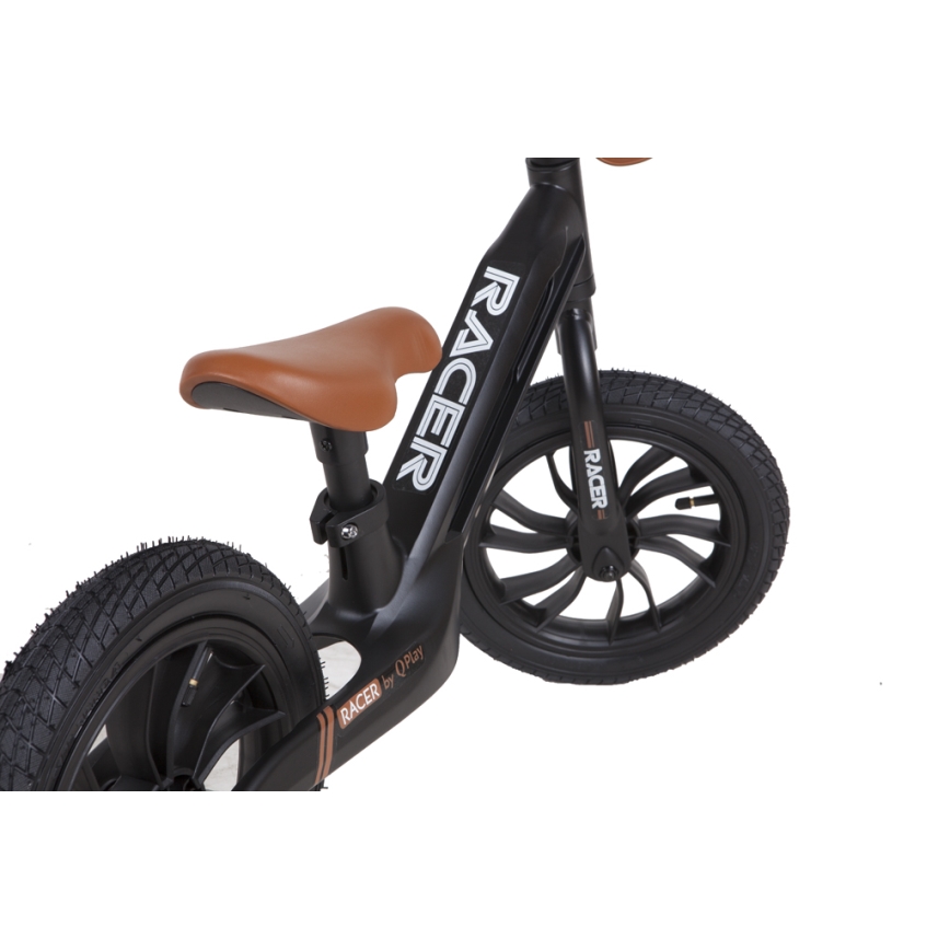 QPlay - Jeździk RACER AIR czarny/brązowy