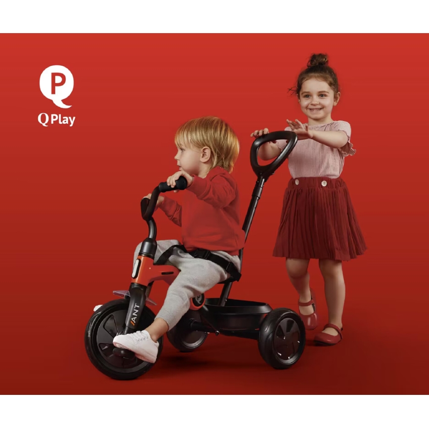 QPlay - QPlay - Trójkołowy rowerek dziecięcy ANT PLUS różowy