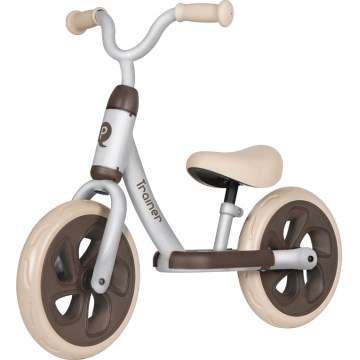QPlay - Rowerek biegowy TRAINER srebrny