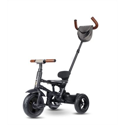 QPlay - Trójkołowy rowerek dziecięcy 6w1 RITO DELUXE szary