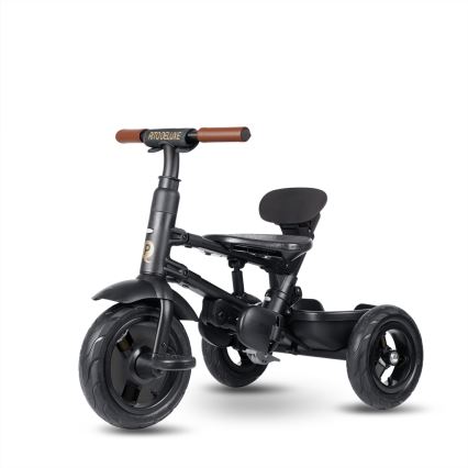 QPlay - Trójkołowy rowerek dziecięcy 6w1 RITO DELUXE szary