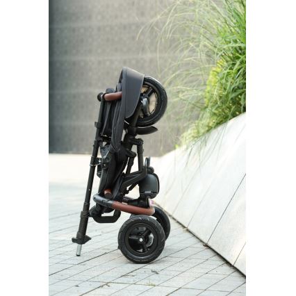 QPlay - Trójkołowy rowerek dziecięcy 6w1 RITO DELUXE szary