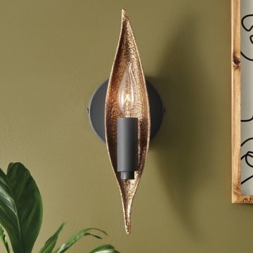 Quintiesse - Kinkiet WILLOW 1xE14/40W/230V złoty/czarny