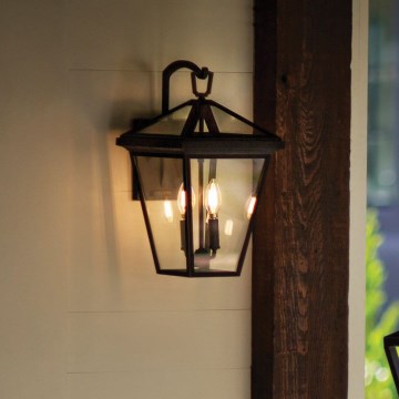 Quintiesse - Kinkiet zewnętrzny ALFORD M 2xE14/40W/230V IP44 czarny