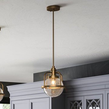 Quintiesse - Lampa zewnętrzna na słupku TRIOCENT 1xE27/40W/230V śr. 24 cm IP44 brązowa