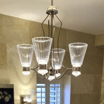 Quintiesse - LED lampa łazienkowa na pręcie KAYVA LED/24W/230V IP44 błyszczący chrom