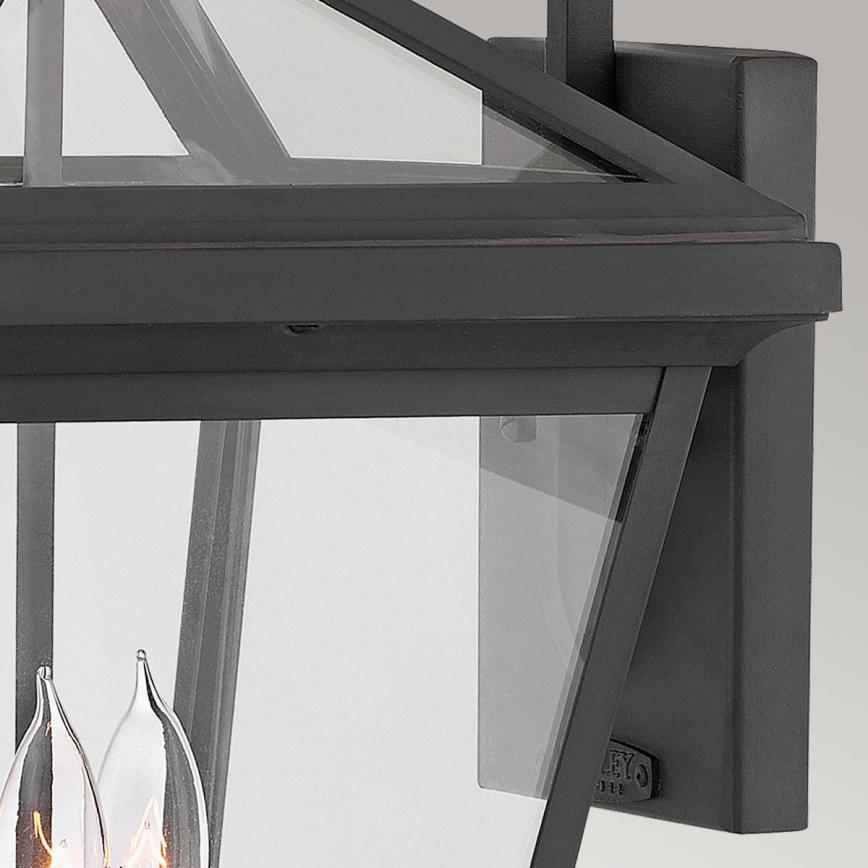 Quintiesse - Zewnętrzny kinkiet ALFORD L 3xE14/40W/230V IP44 czarny