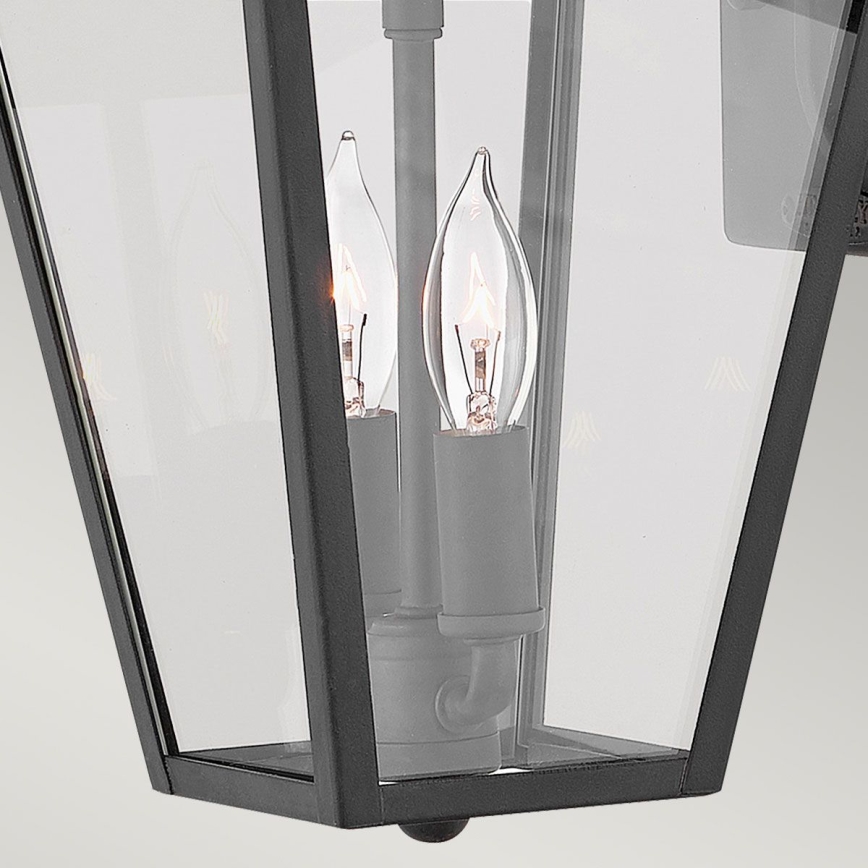 Quintiesse - Zewnętrzna lampa ścienna ALFORD S 2xE14/40W/230V IP44 czarna