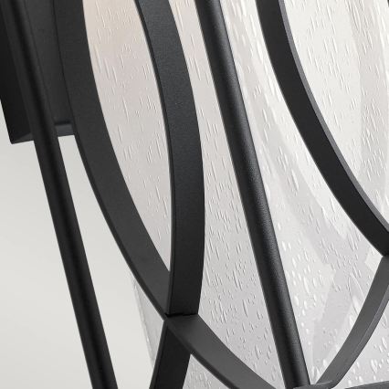 Quintiesse - Zewnętrzny kinkiet ASHBERN M 1xE27/60W/230V IP44 czarny