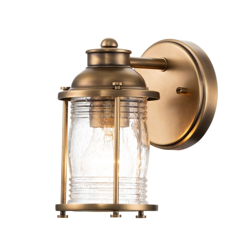 Quintiesse - Zewnętrzna lampa ścienna ASHLAND BAY 1xE27/60W/230V IP44 brązowa