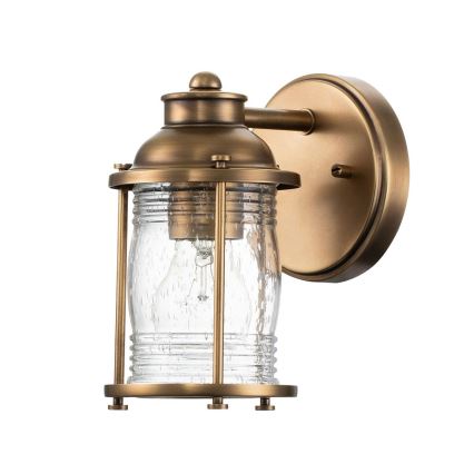 Quintiesse - Zewnętrzna lampa ścienna ASHLAND BAY 1xE27/60W/230V IP44 brązowa