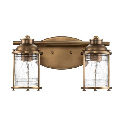 Quintiesse - Kinkiet łazienkowy ASHLAND BAY 2xE27/60W/230V IP44 brązowy