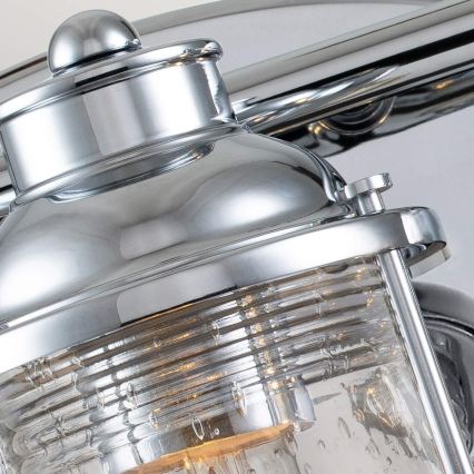 Quintiesse - Kinkiet zewnętrzny ASHLAND BAY 3xE27/60W/230V IP44 chrom błyszczący