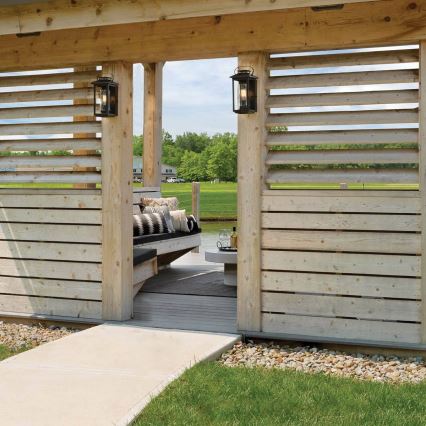 Quintiesse - Zewnętrzna lampa ścienna ATWATER S 1xE27/60W/230V IP44 czarna