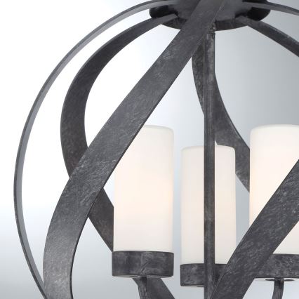 Quintiesse - Zewnętrzny żyrandol na łańcuchu BLACKSMITH 3xE14/40W/230V Ø 40,7 cm IP44 czarny