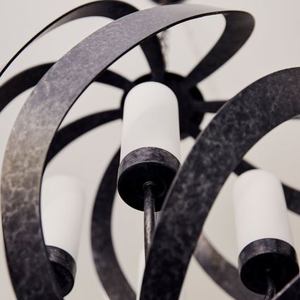 Quintiesse - Zewnętrzny żyrandol na łańcuchu BLACKSMITH 4xE14/40W/230V śr. 50,1 cm IP44 czarny