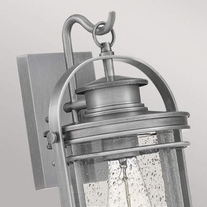 Quintiesse - Zewnętrzna lampa ścienna BOOKER M 1xE27/60W/230V IP44 matowy chrom