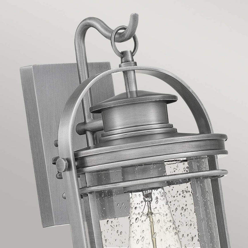 Quintiesse - Zewnętrzna lampa ścienna BOOKER M 1xE27/60W/230V IP44 matowy chrom