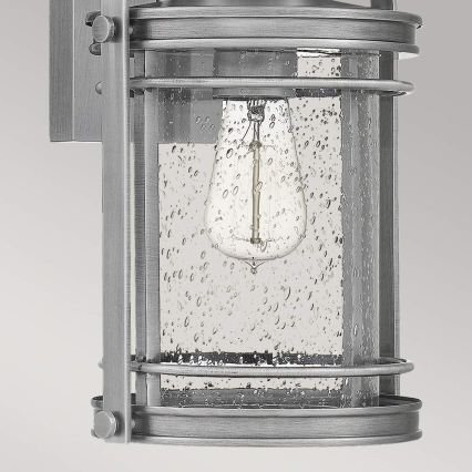 Quintiesse - Zewnętrzna lampa ścienna BOOKER M 1xE27/60W/230V IP44 matowy chrom