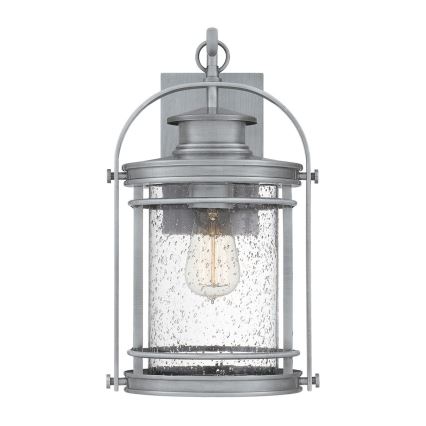 Quintiesse - Zewnętrzna lampa ścienna BOOKER M 1xE27/60W/230V IP44 matowy chrom
