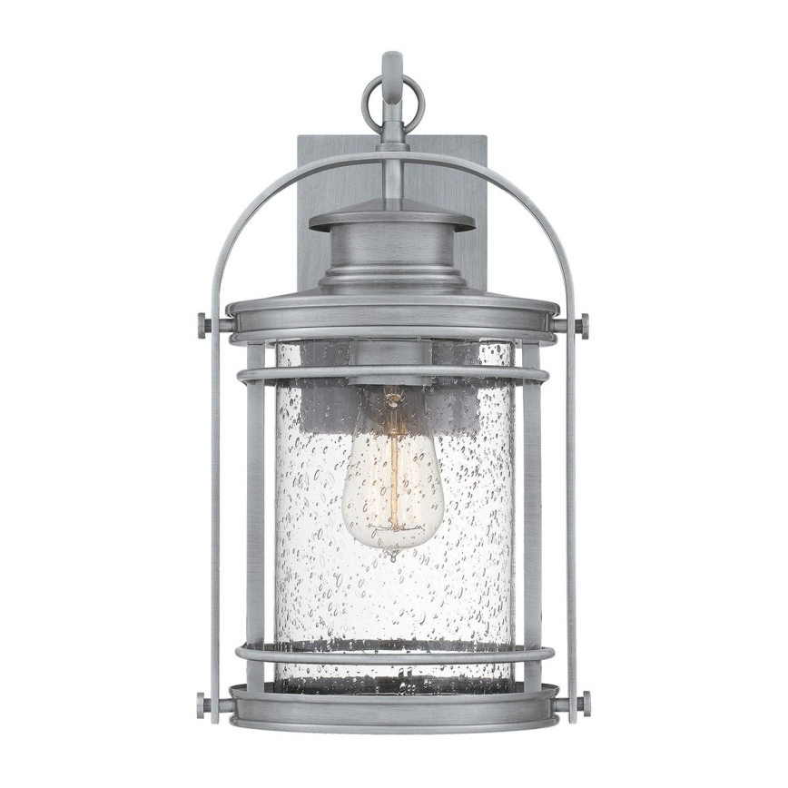 Quintiesse - Zewnętrzna lampa ścienna BOOKER M 1xE27/60W/230V IP44 matowy chrom