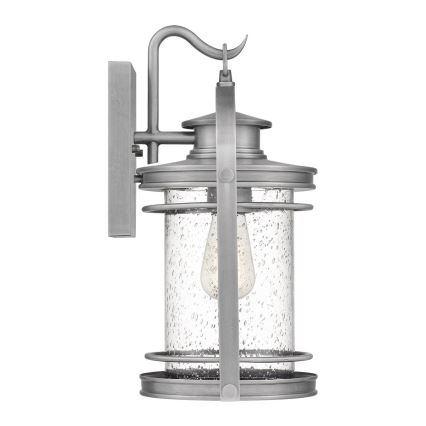 Quintiesse - Zewnętrzna lampa ścienna BOOKER M 1xE27/60W/230V IP44 matowy chrom