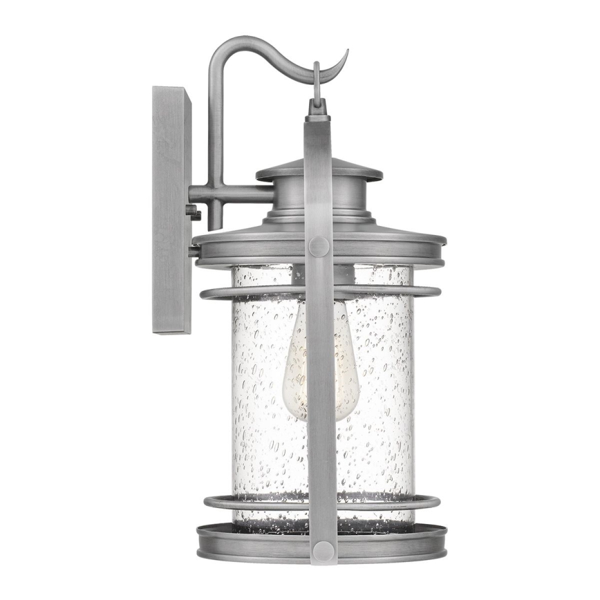 Quintiesse - Zewnętrzna lampa ścienna BOOKER M 1xE27/60W/230V IP44 matowy chrom