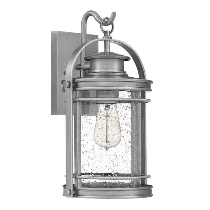 Quintiesse - Zewnętrzna lampa ścienna BOOKER M 1xE27/60W/230V IP44 matowy chrom