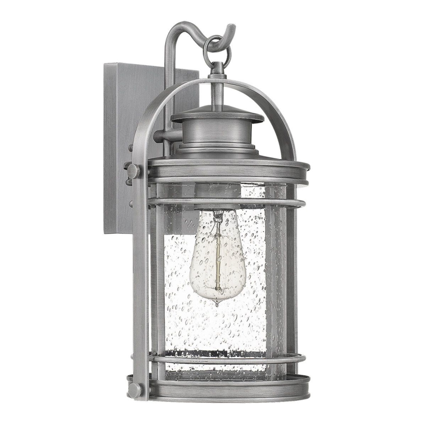 Quintiesse - Zewnętrzna lampa ścienna BOOKER M 1xE27/60W/230V IP44 matowy chrom