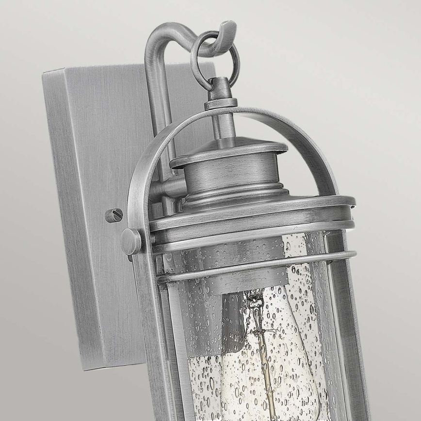 Quintiesse - Zewnętrzna lampa ścienna BOOKER S 1xE27/60W/230V IP44 matowy chrom