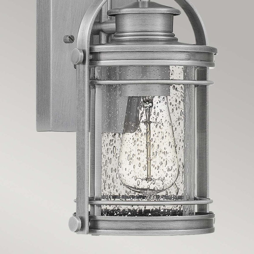 Quintiesse - Zewnętrzna lampa ścienna BOOKER S 1xE27/60W/230V IP44 matowy chrom