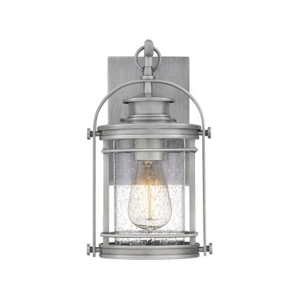 Quintiesse - Zewnętrzna lampa ścienna BOOKER S 1xE27/60W/230V IP44 matowy chrom