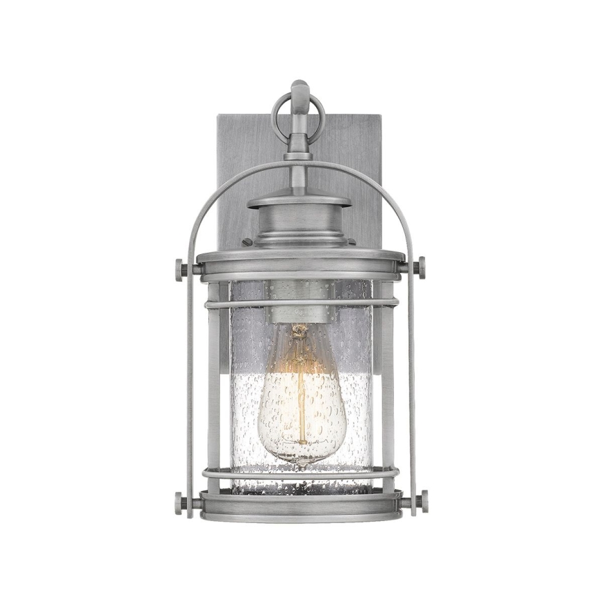 Quintiesse - Zewnętrzna lampa ścienna BOOKER S 1xE27/60W/230V IP44 matowy chrom