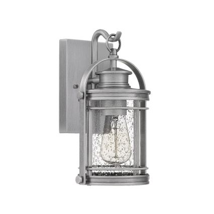 Quintiesse - Zewnętrzna lampa ścienna BOOKER S 1xE27/60W/230V IP44 matowy chrom