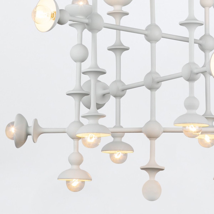 Quintiesse - Żyrandol na pręcie CADENCE 18xE14/40W/230V biały