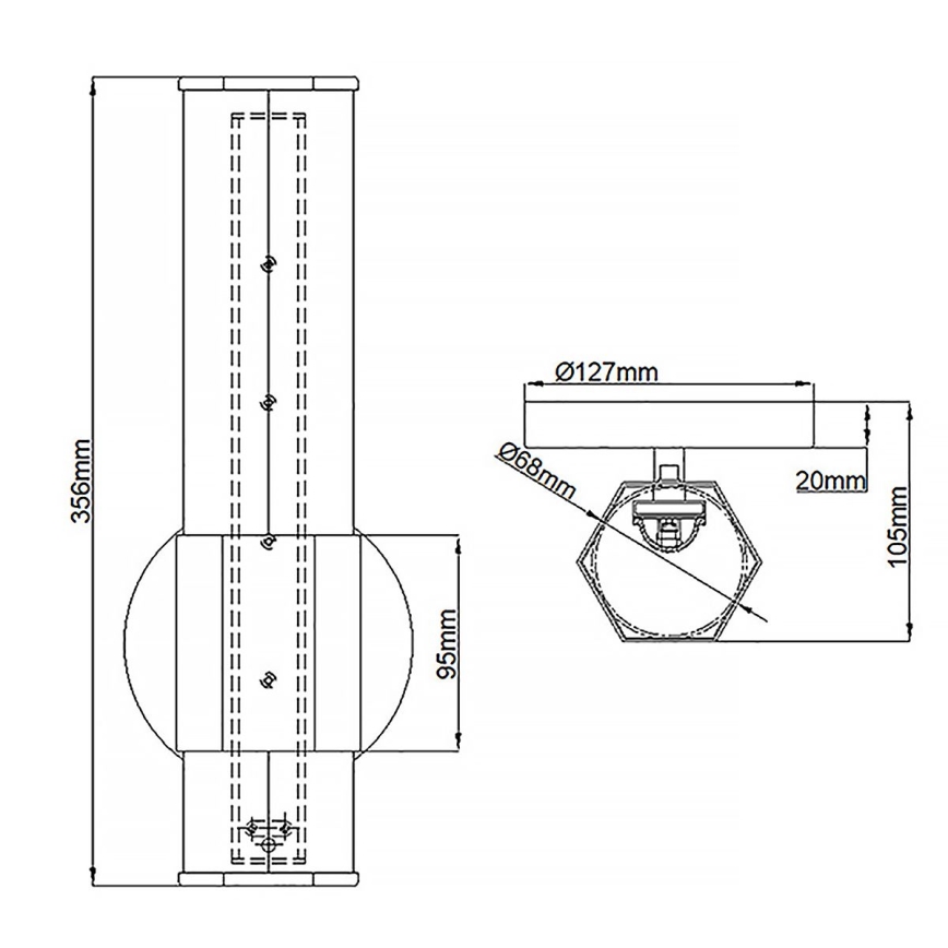 Quintiesse - LED kinkiet łazienkowy FACET LED/12W/230V IP44 złoty