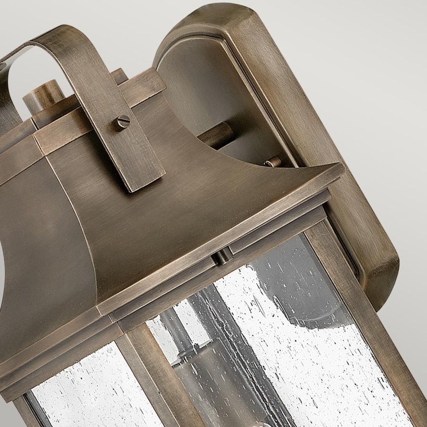 Quintiesse - Kinkiet zewnętrzny GRANT M 1xE27/60W/230V IP44 brązowy