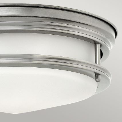 Quintiesse - Zewnętrzna lampa sufitowa HADRIAN 2xE27/40W/230V śr. 30,5 cm IP44 matowy chrom