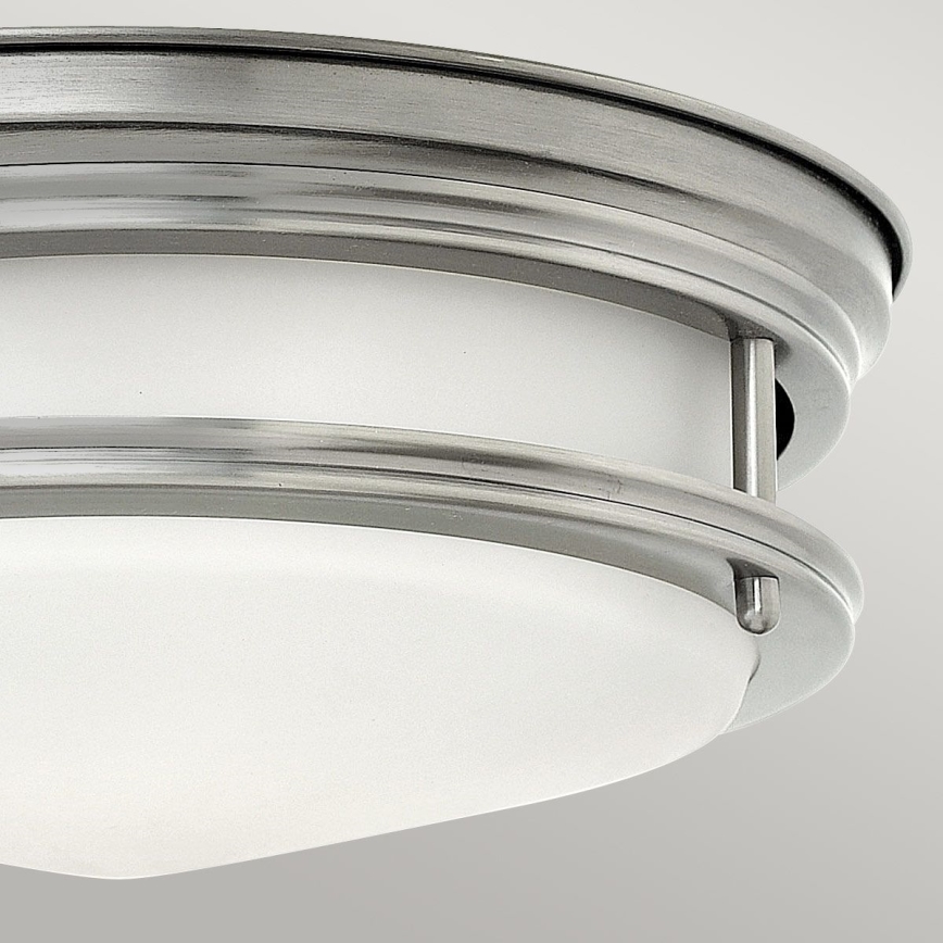 Quintiesse - Zewnętrzna lampa sufitowa HADRIAN 2xE27/40W/230V śr. 30,5 cm IP44 matowy chrom