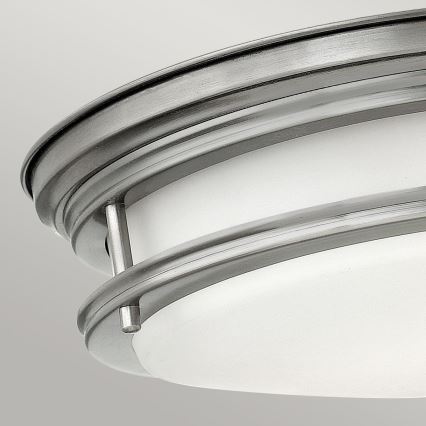 Quintiesse - Zewnętrzna lampa sufitowa HADRIAN 2xE27/40W/230V śr. 30,5 cm IP44 matowy chrom