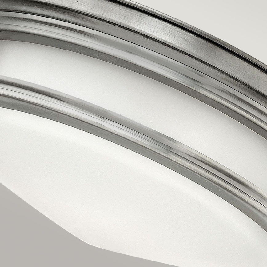 Quintiesse - Zewnętrzna lampa sufitowa HADRIAN 2xE27/40W/230V śr. 30,5 cm IP44 matowy chrom